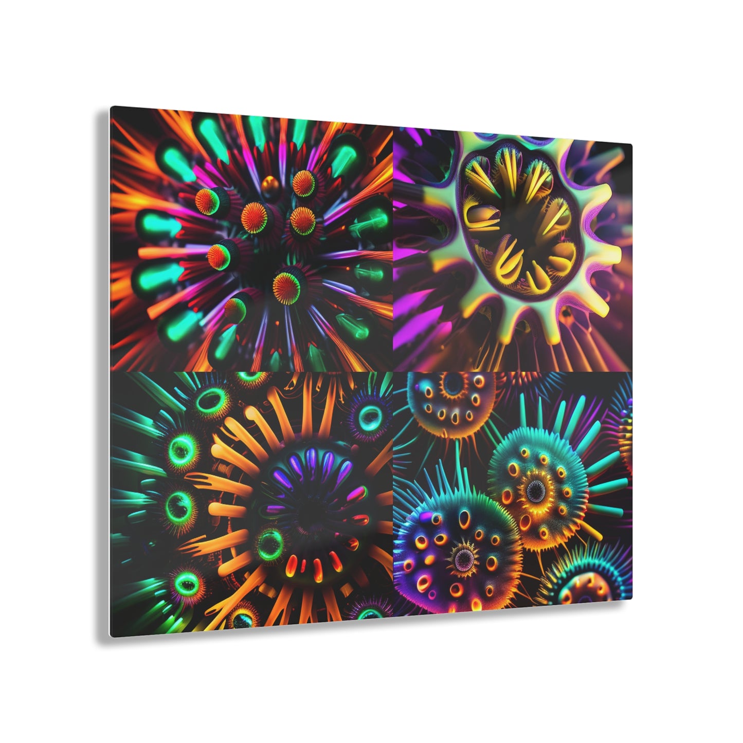 Acrylic Prints Neon Macro