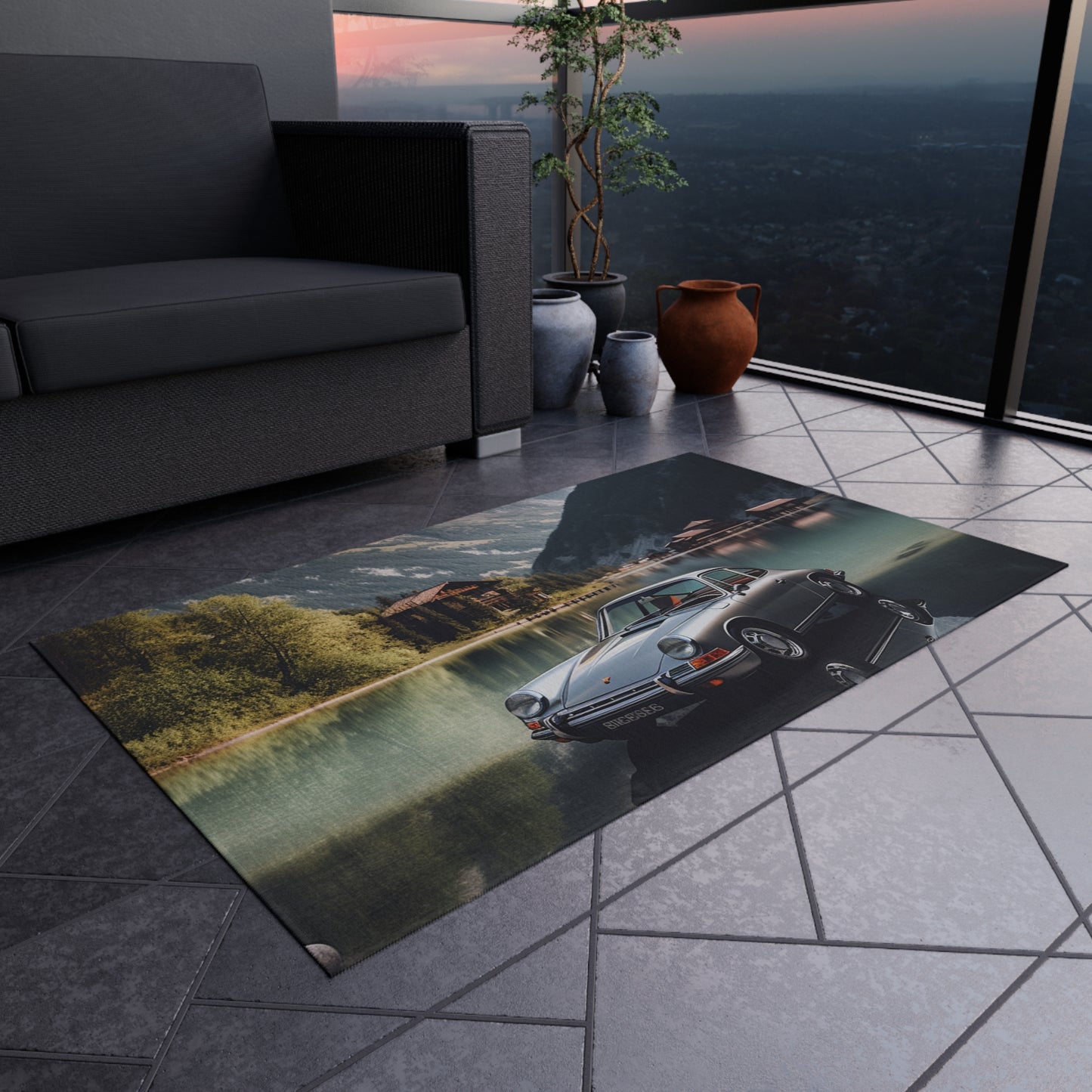 Outdoor Rug  Porsche Lake 2