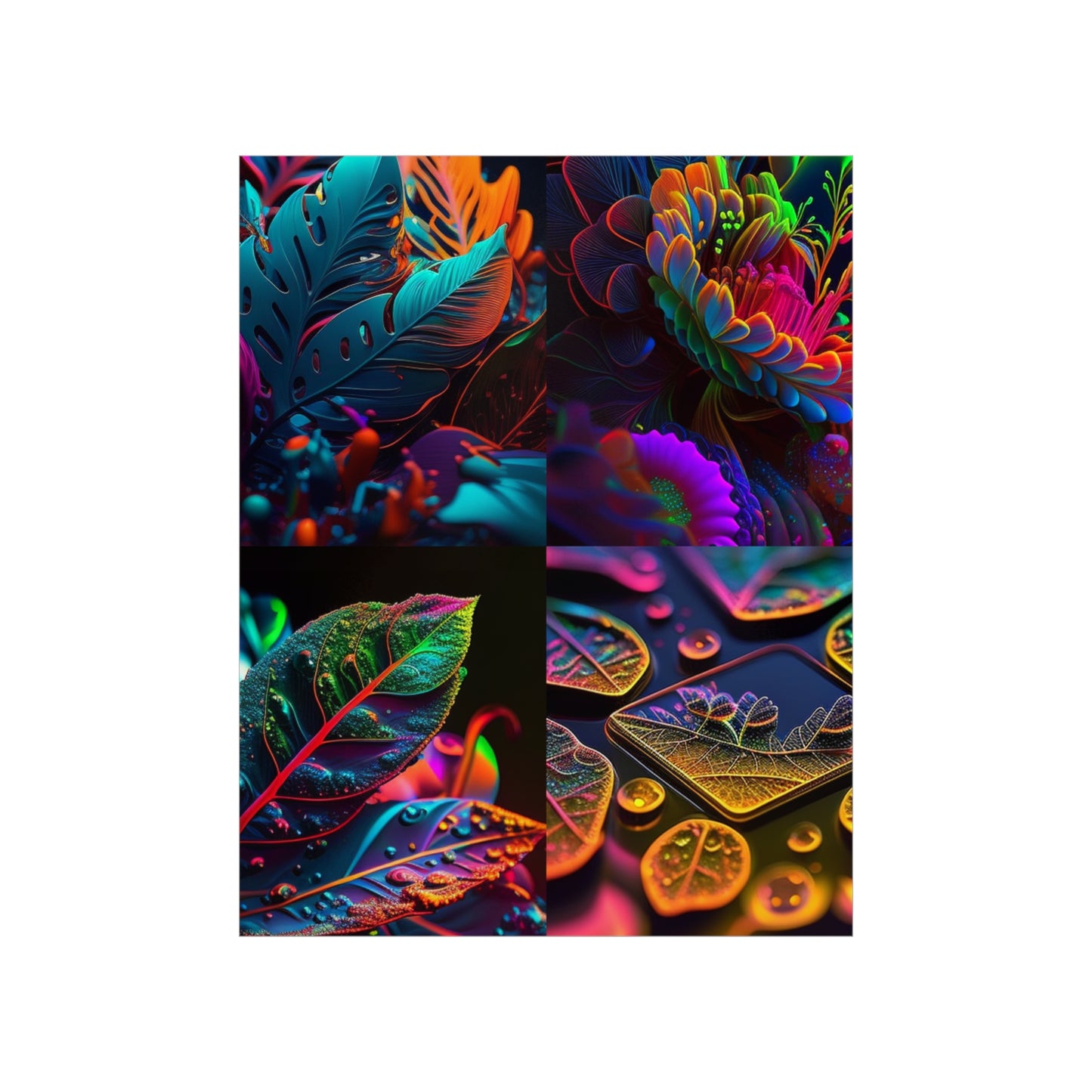 Premium Matte Vertical Posters Macro Florescent 5