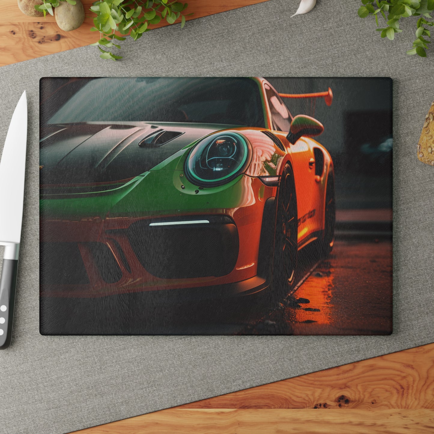 Glass Cutting Board porsche 911 gt3 2