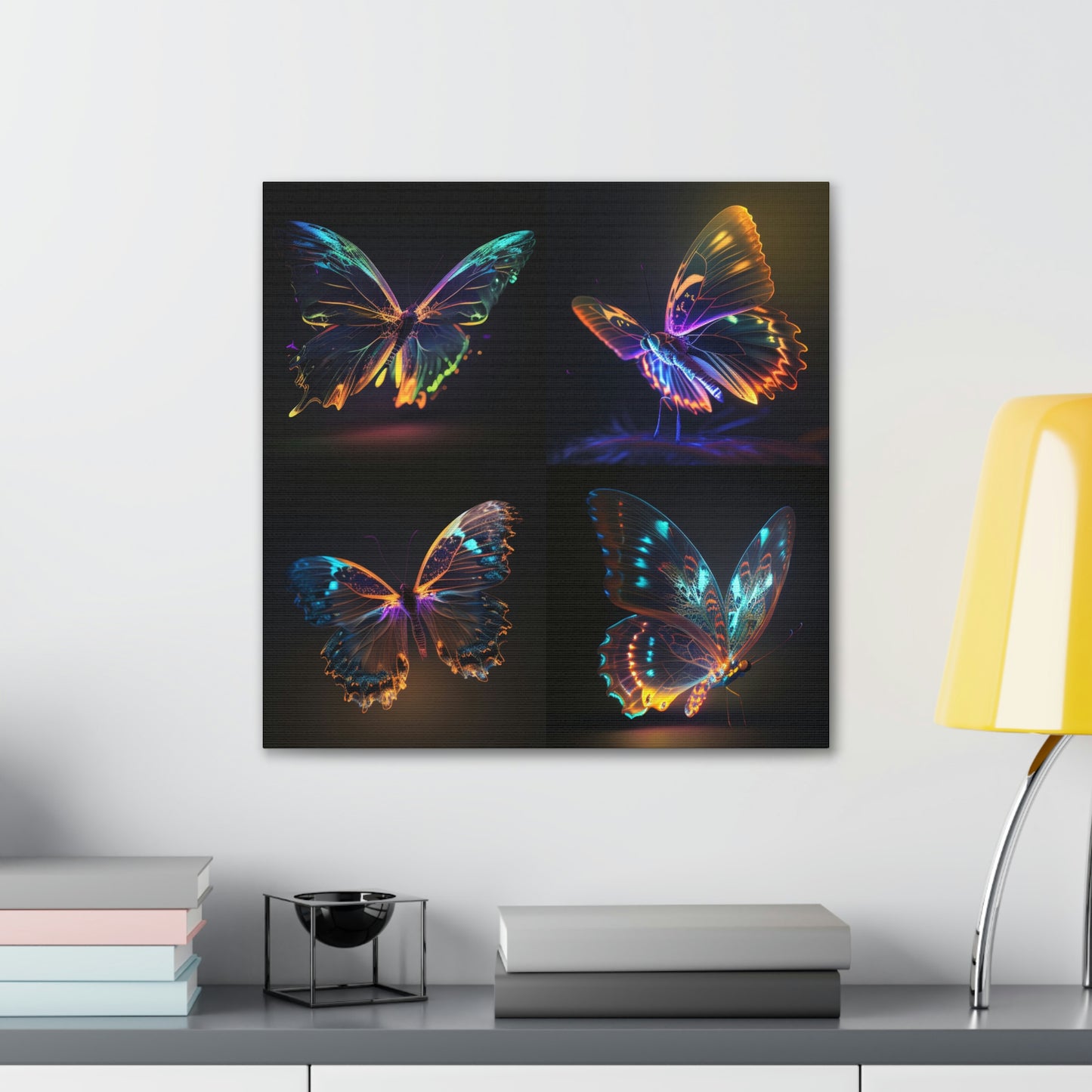 butterfly neon glow