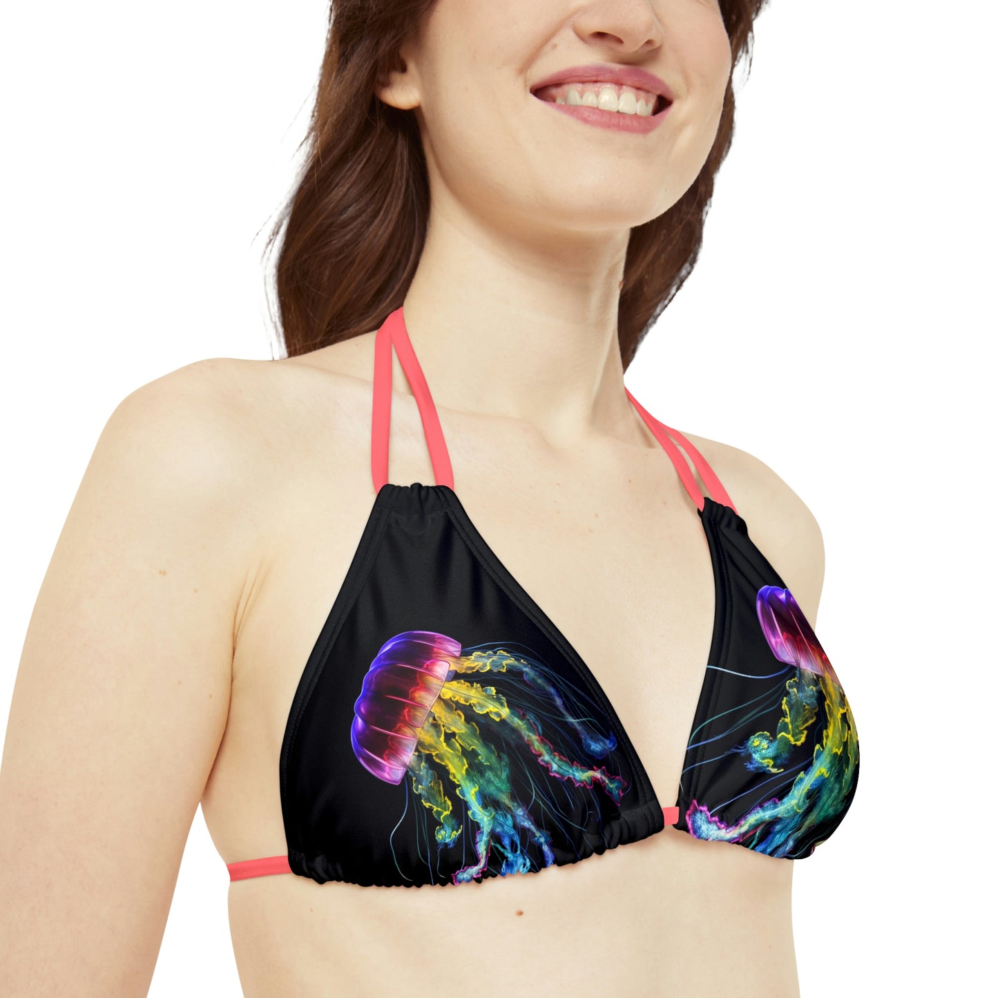 Strappy Bikini Set (AOP) Florescent Jelly 1