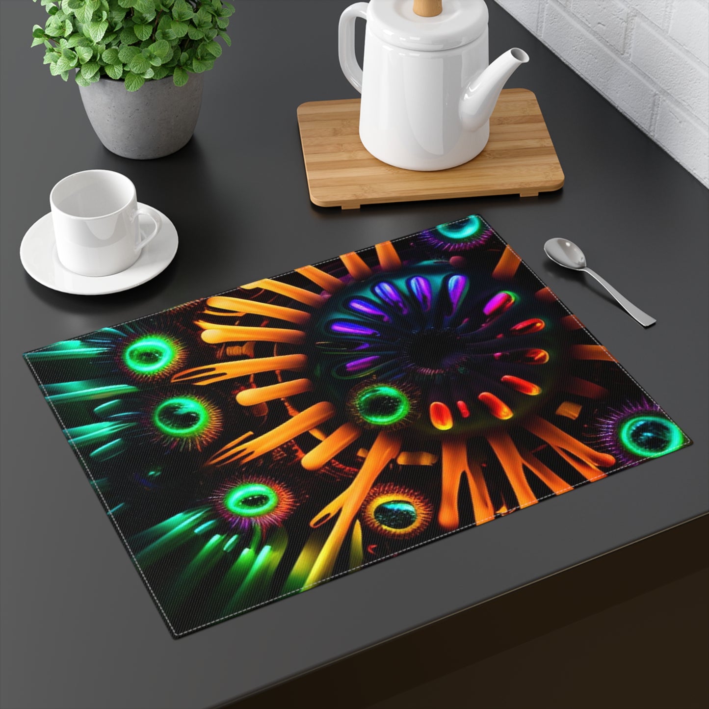 Placemat 1pc Neon Macro 3