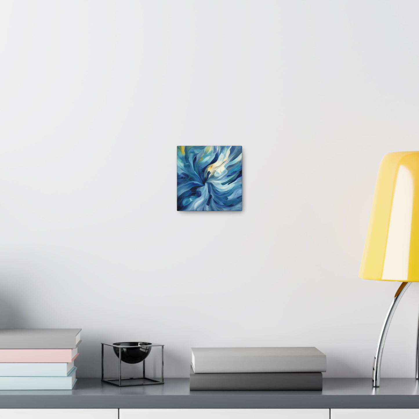 Canvas Gallery Wraps Blue Tluip Abstract 4