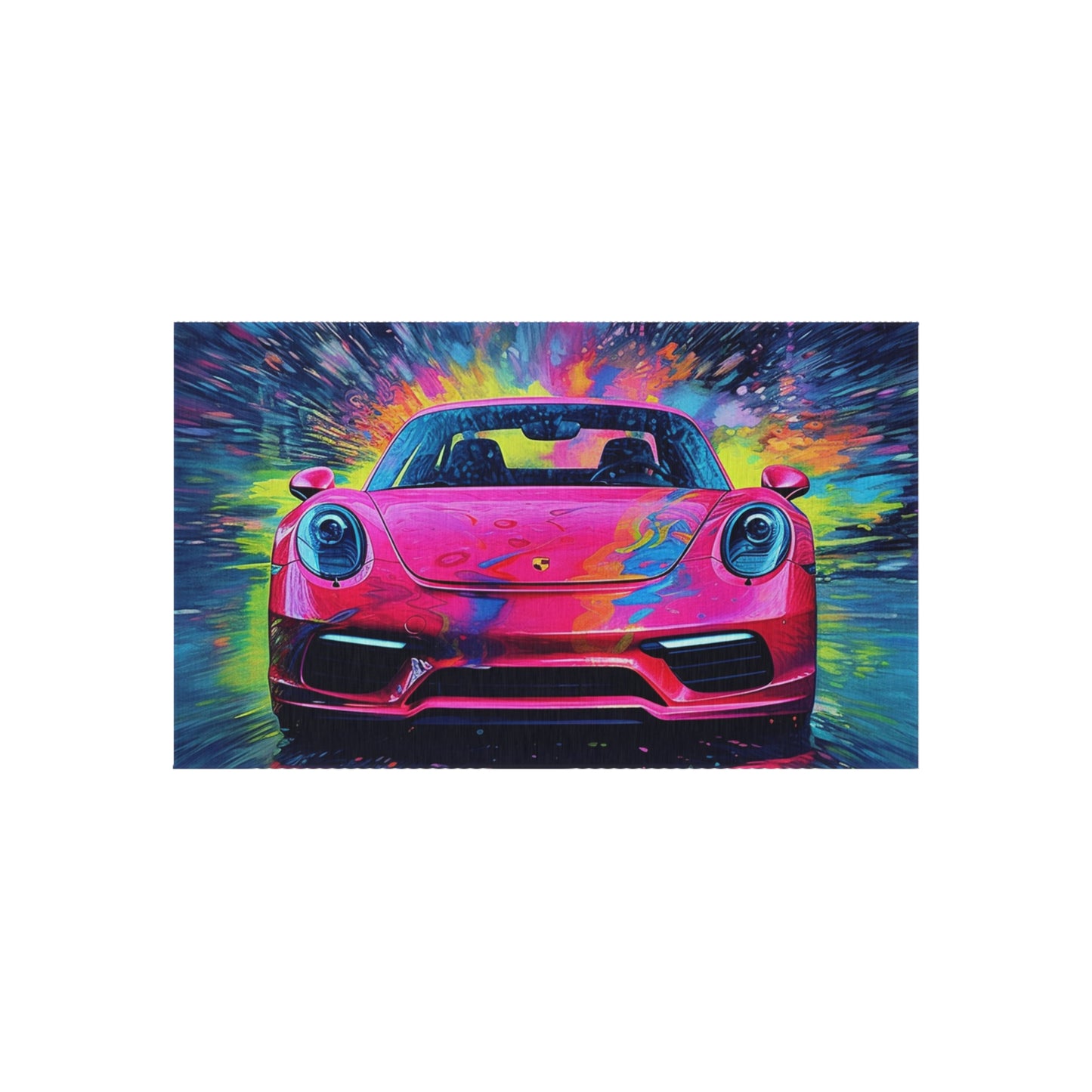 Outdoor Rug  Pink Porsche water fusion 3