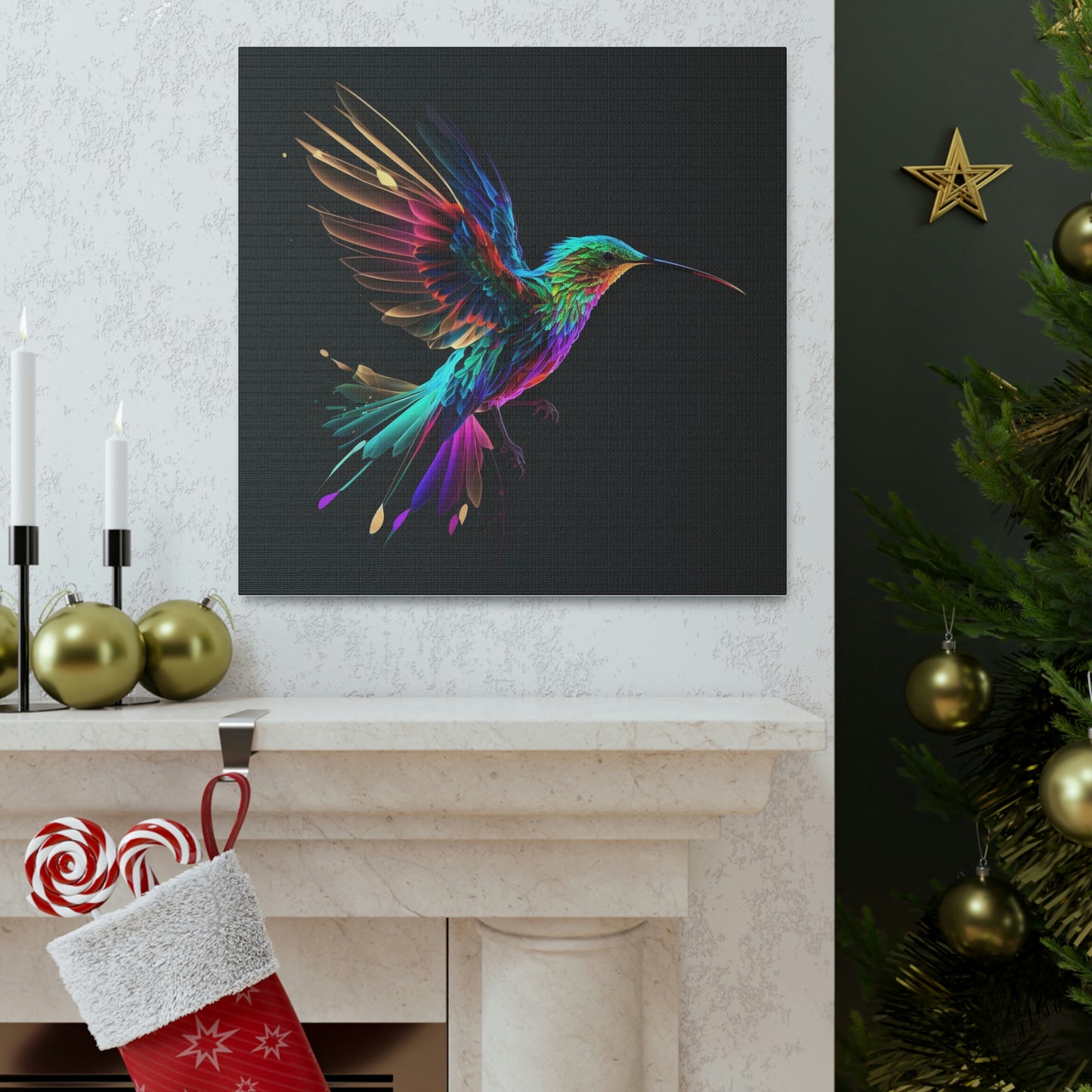 Hummingbird florescent glow