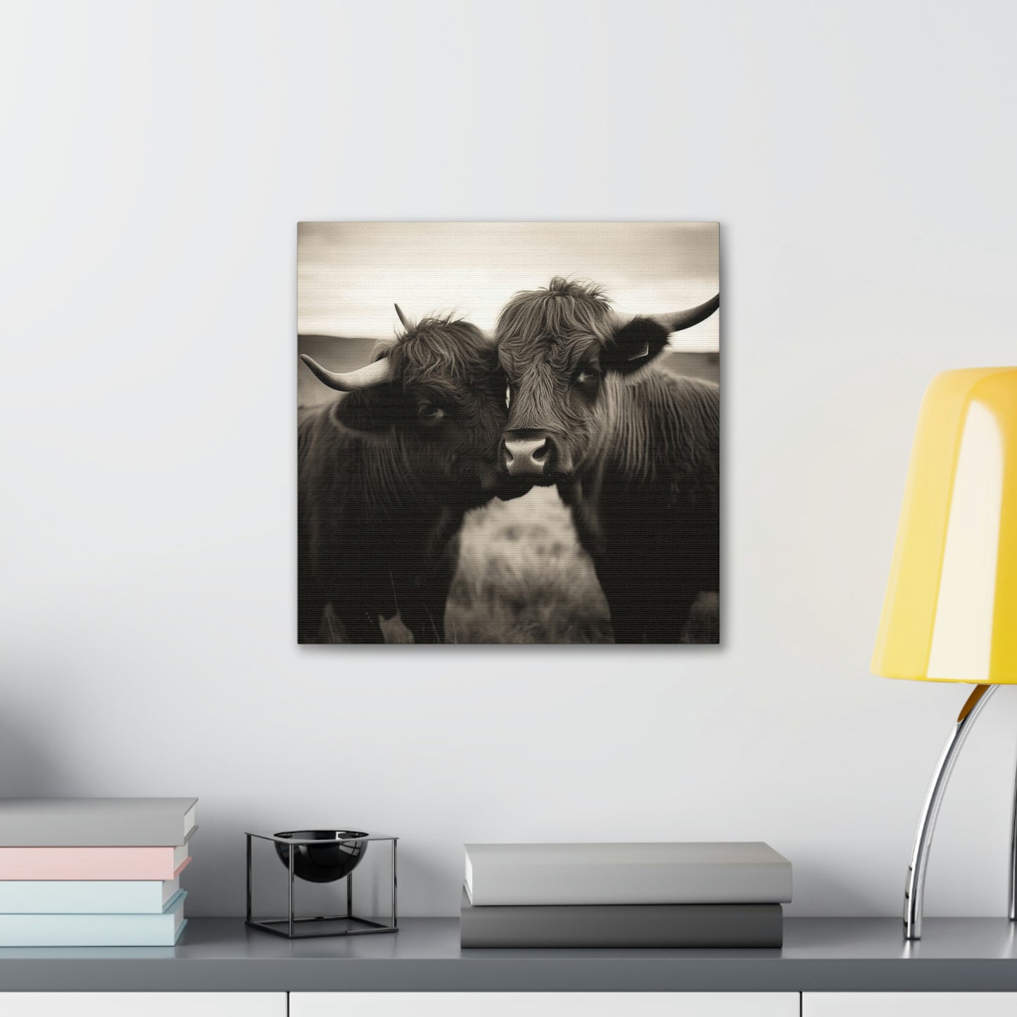 Canvas Gallery Wraps Cow Love 4