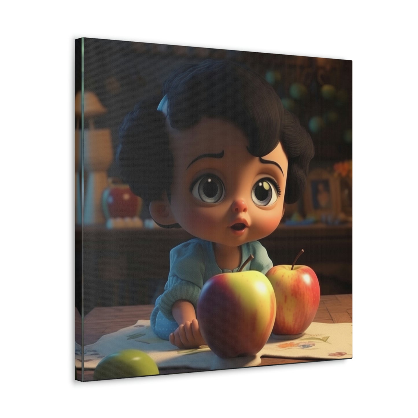 Canvas Gallery Wraps Girl Apple 2