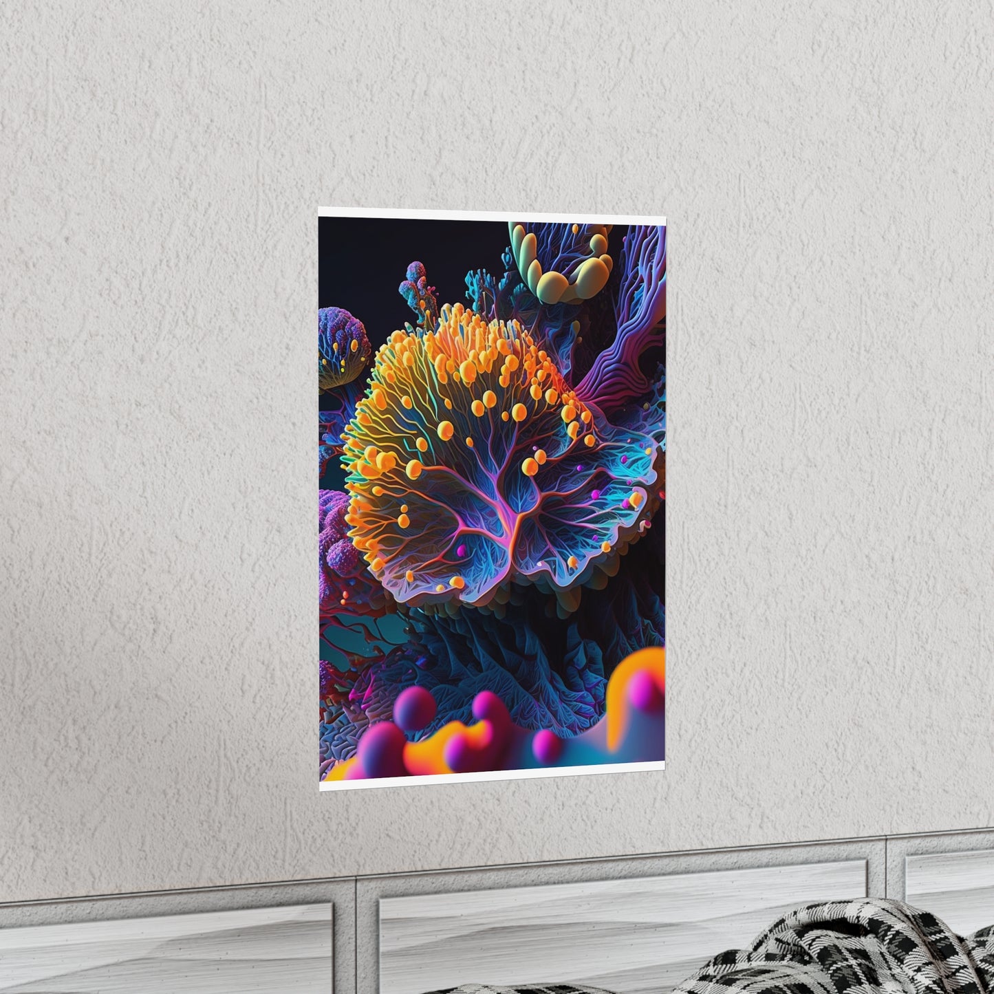 Premium Matte Vertical Posters Ocean Life Macro 1