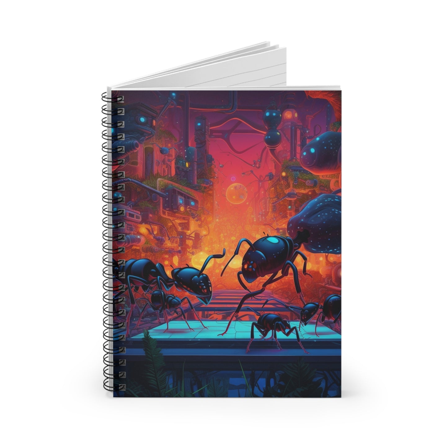 Spiral Notebook - Ruled Line Ants Home 2