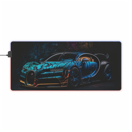 LED Gaming Mouse Pad Bugatti Blue 3