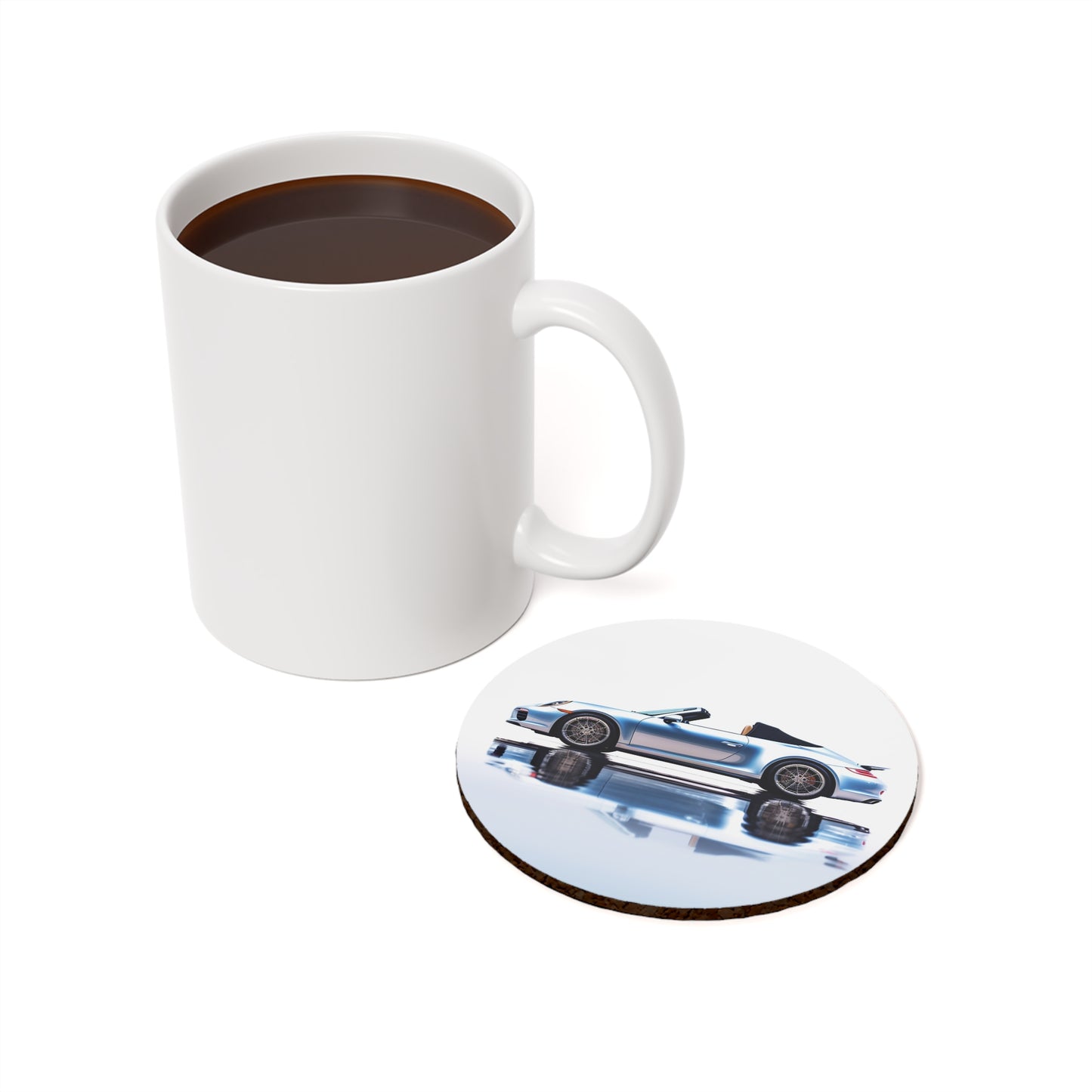 Cork Back Coaster 911 Speedster on water 1