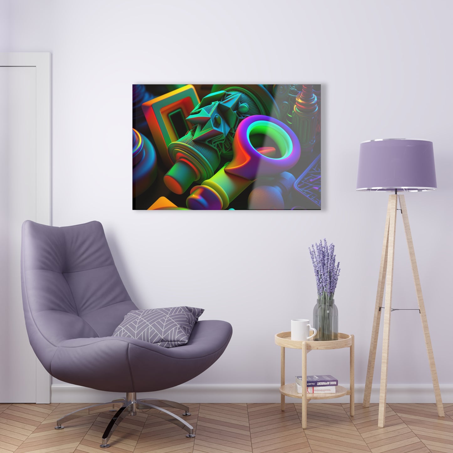 Acrylic Prints Neon Glow 2