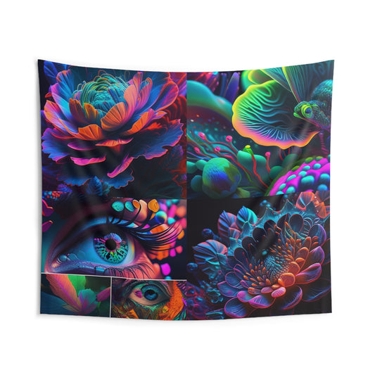 Indoor Wall Tapestries Neon Florescent Glow