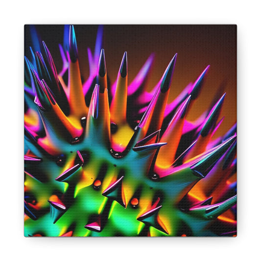 Canvas Gallery Wraps Macro Neon Spike 3