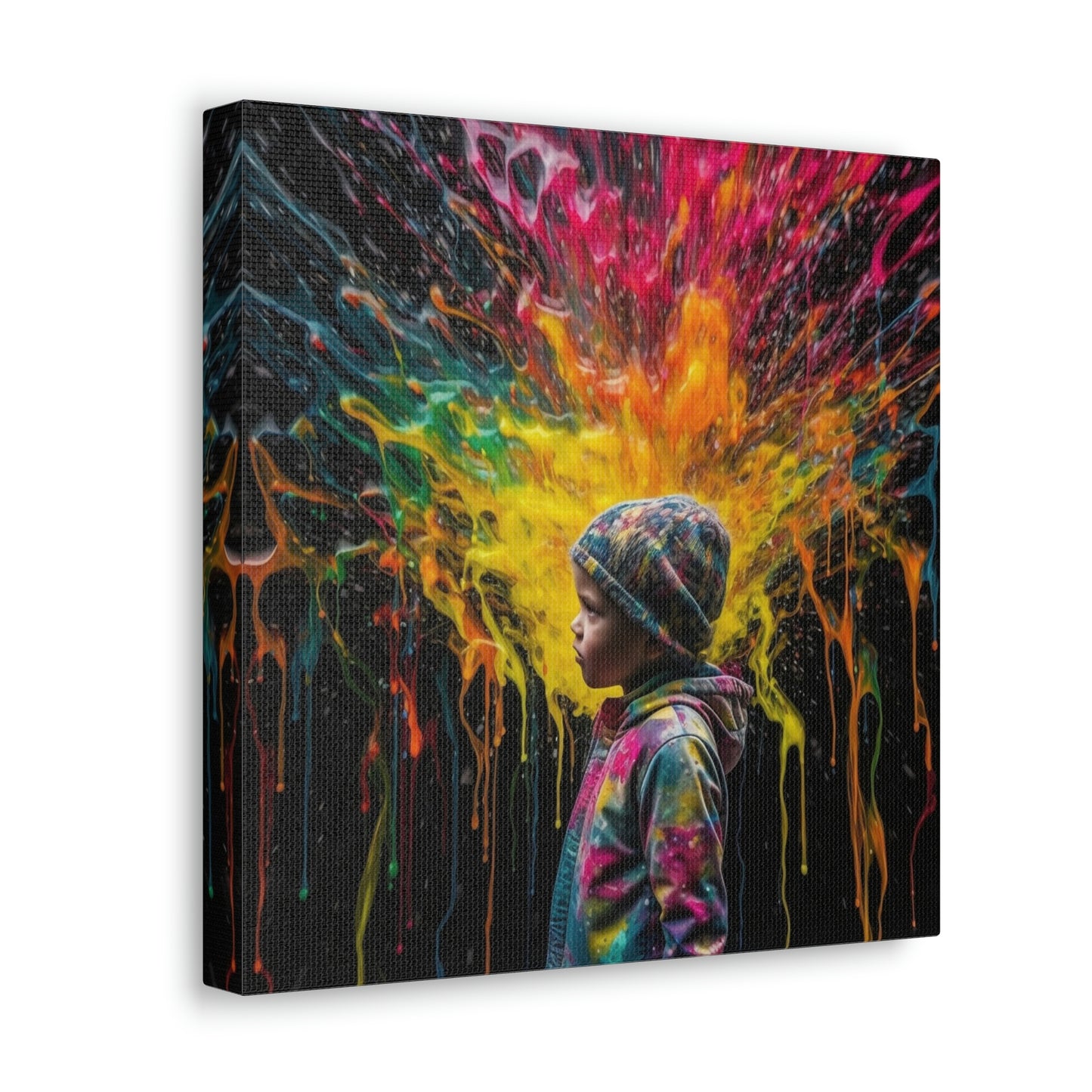 Canvas Gallery Wraps Kid Color Rain 3