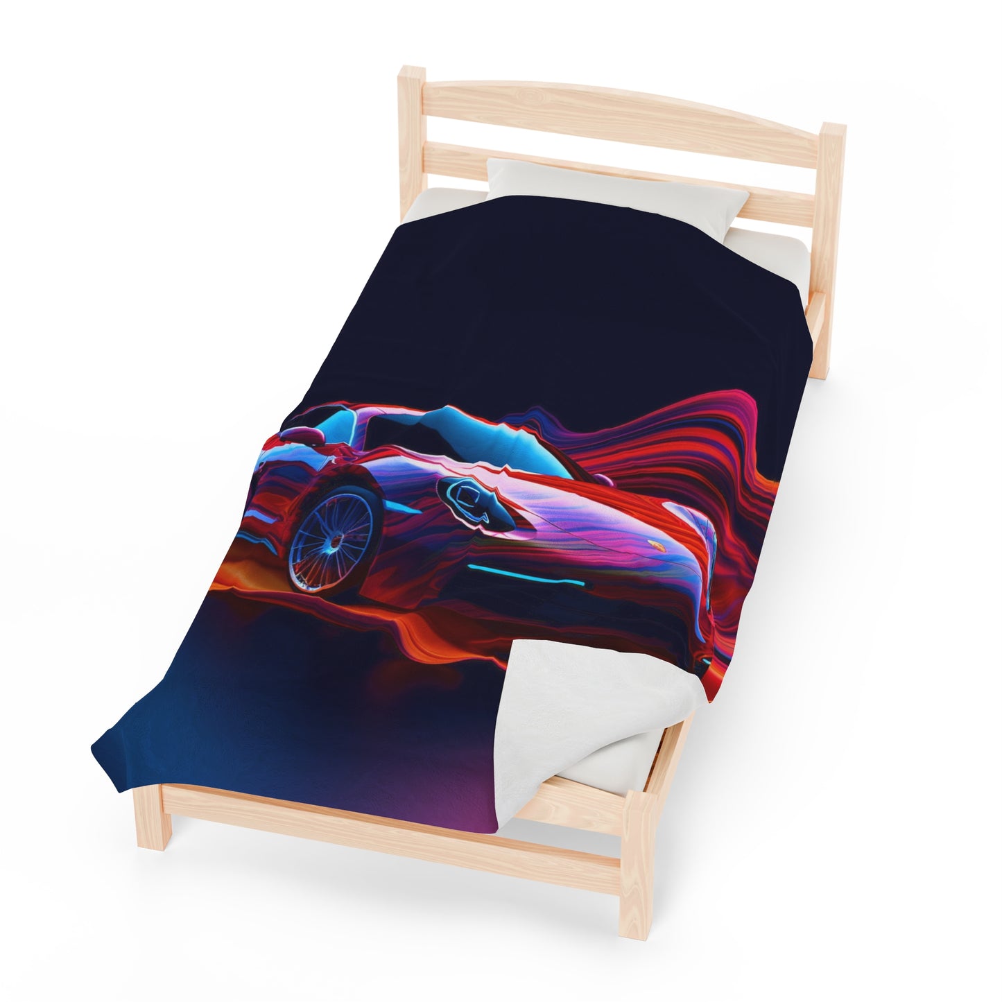 Velveteen Plush Blanket Porsche Water Fusion 4