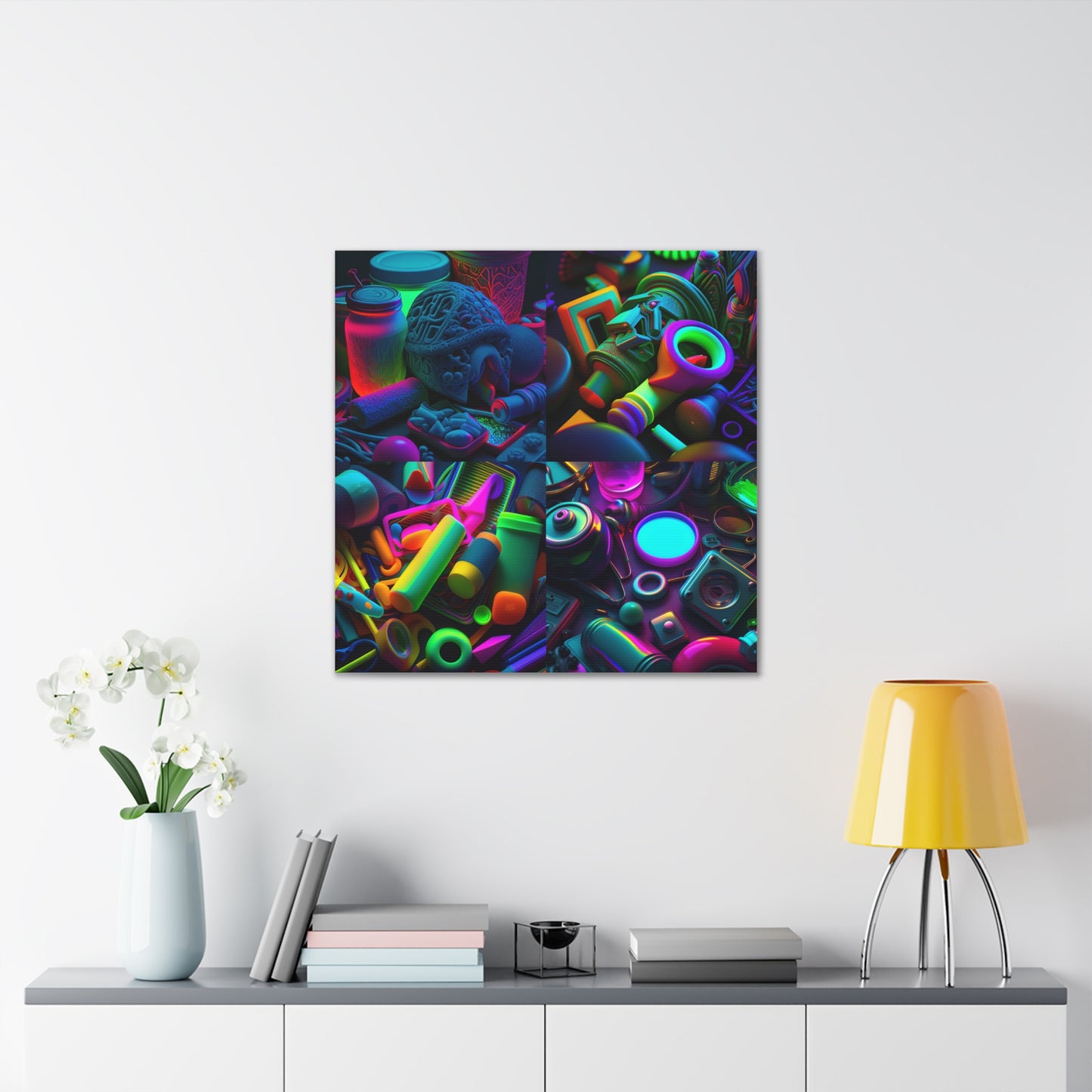 Canvas Gallery Wraps Neon Glow