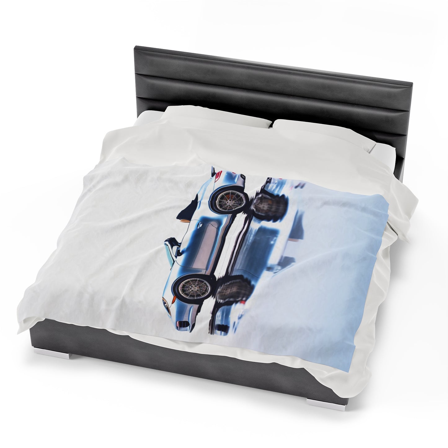 Velveteen Plush Blanket 911 Speedster on water 1