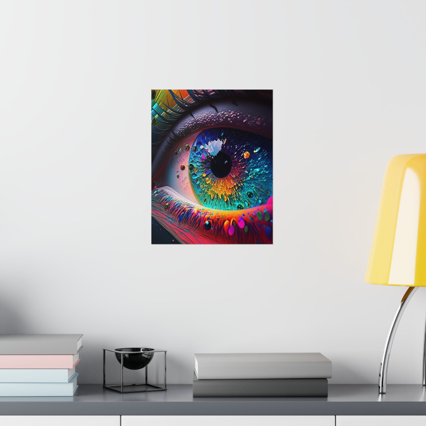 Premium Matte Vertical Posters Macro Eye Photo 3