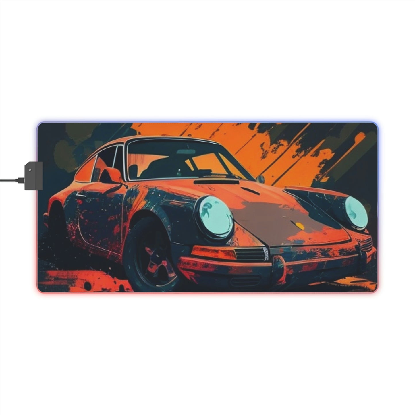 LED Gaming Mouse Pad Porsche Abstract 3