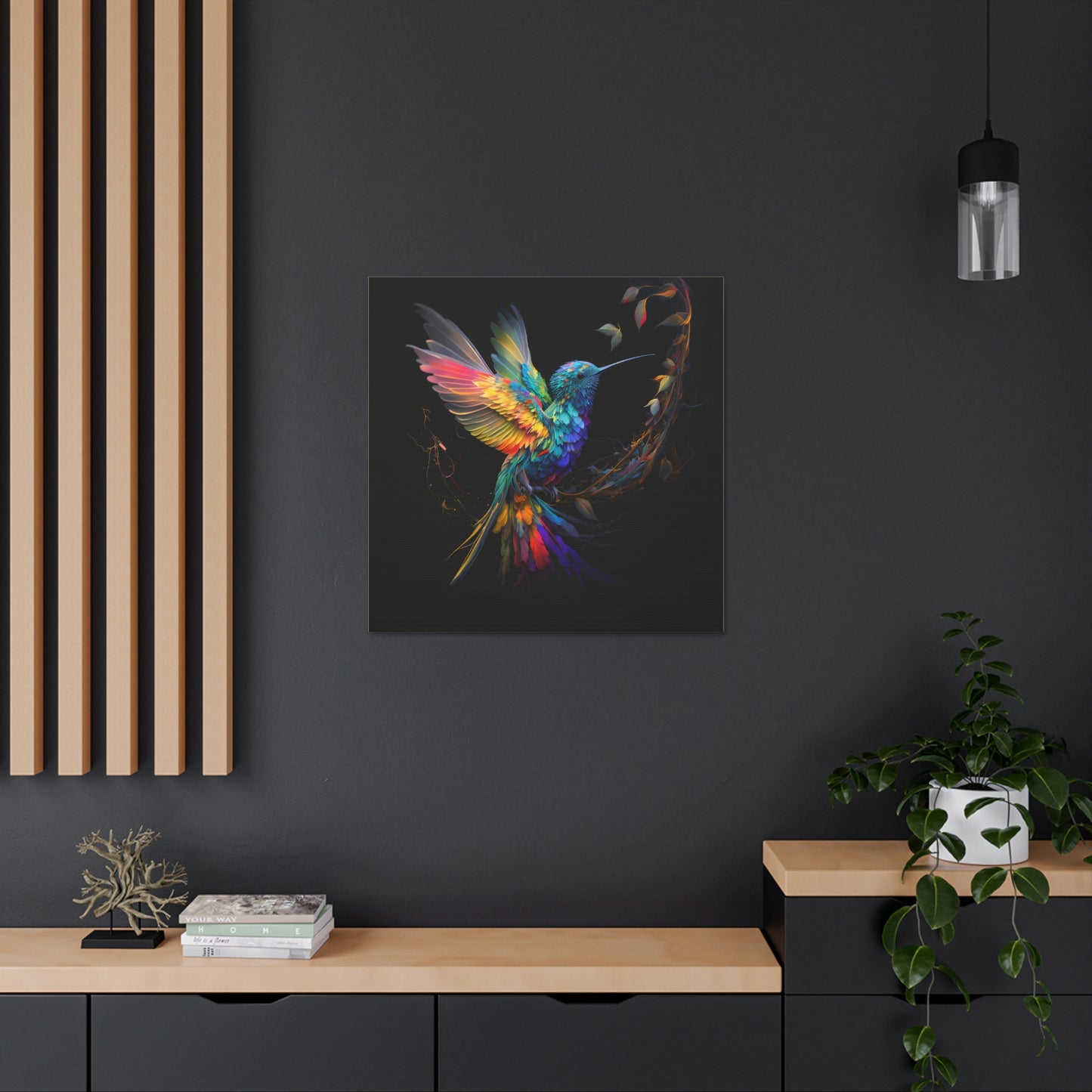 Colorful hummingbird flair