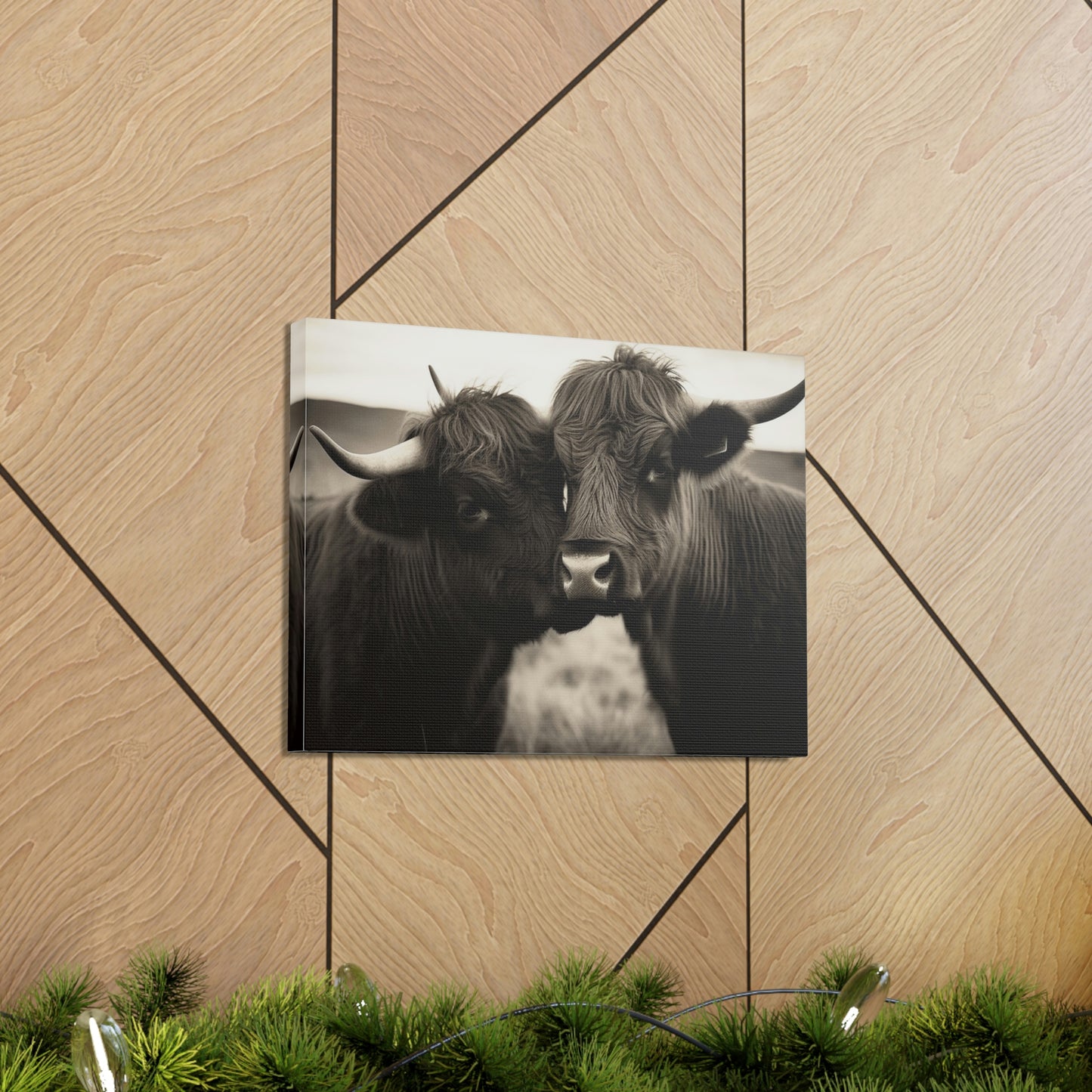 Canvas Gallery Wraps Cow Love 4