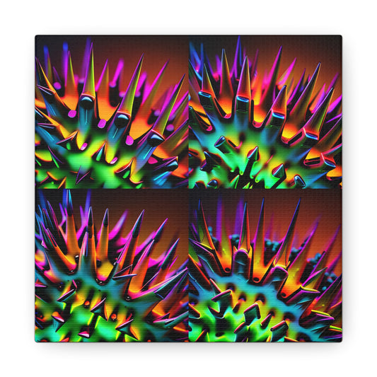 Canvas Gallery Wraps Macro Neon Spike