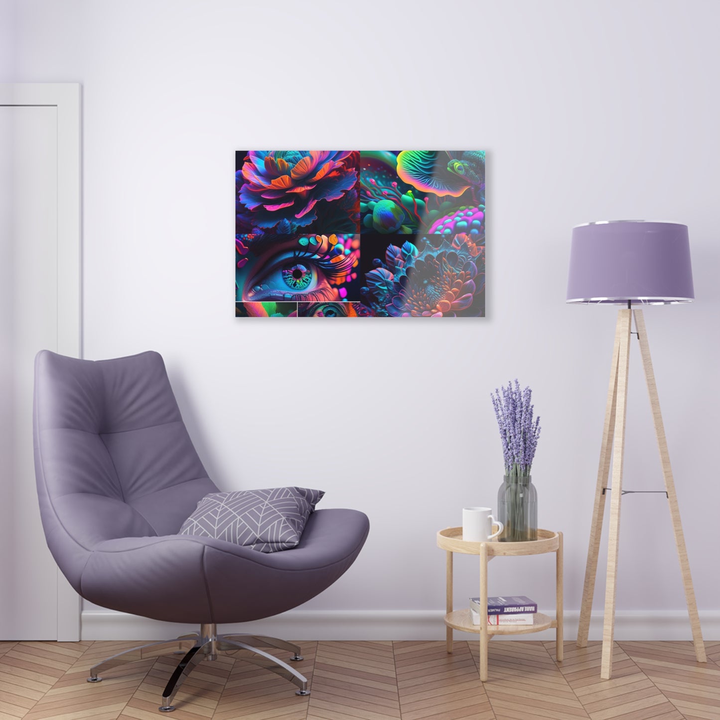 Acrylic Prints Neon Florescent Glow