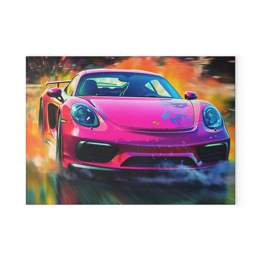 Glass Cutting Board Pink Porsche water fusion 4