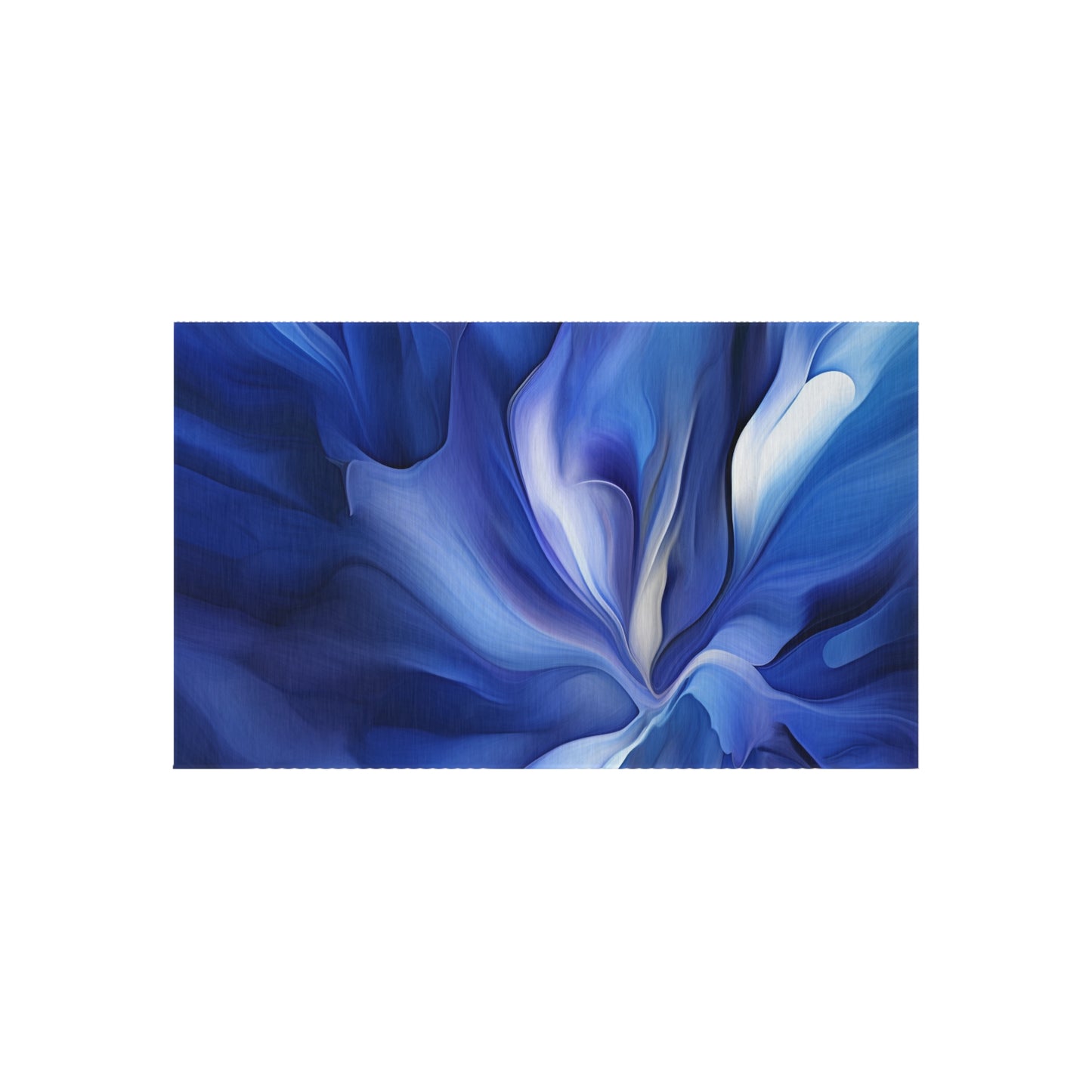 Outdoor Rug  Abstract Blue Tulip 3