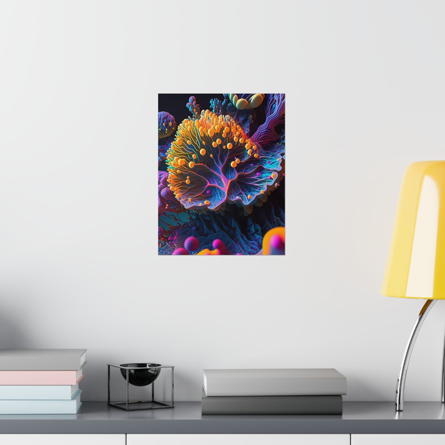 Premium Matte Vertical Posters Ocean Life Macro 1