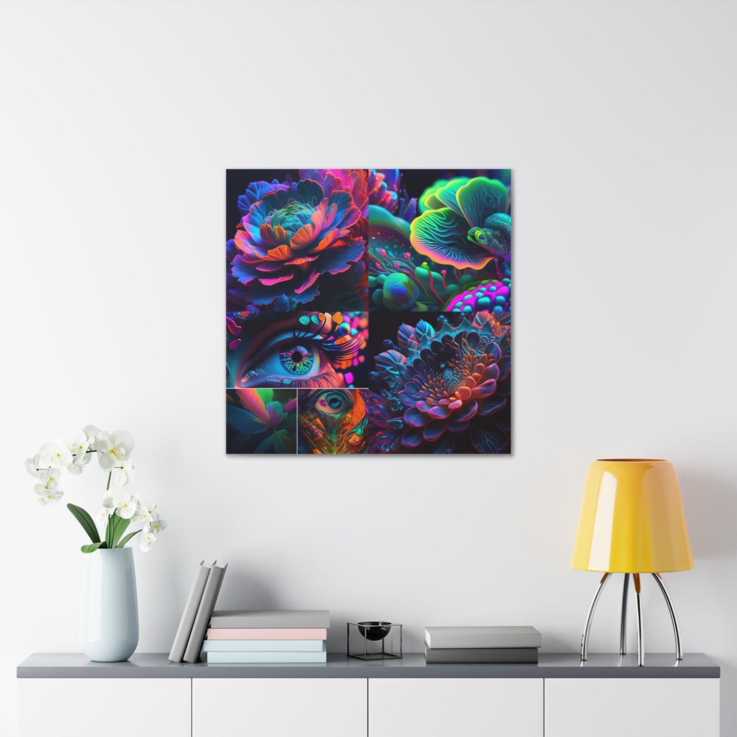 Canvas Gallery Wraps Neon Florescent Glow