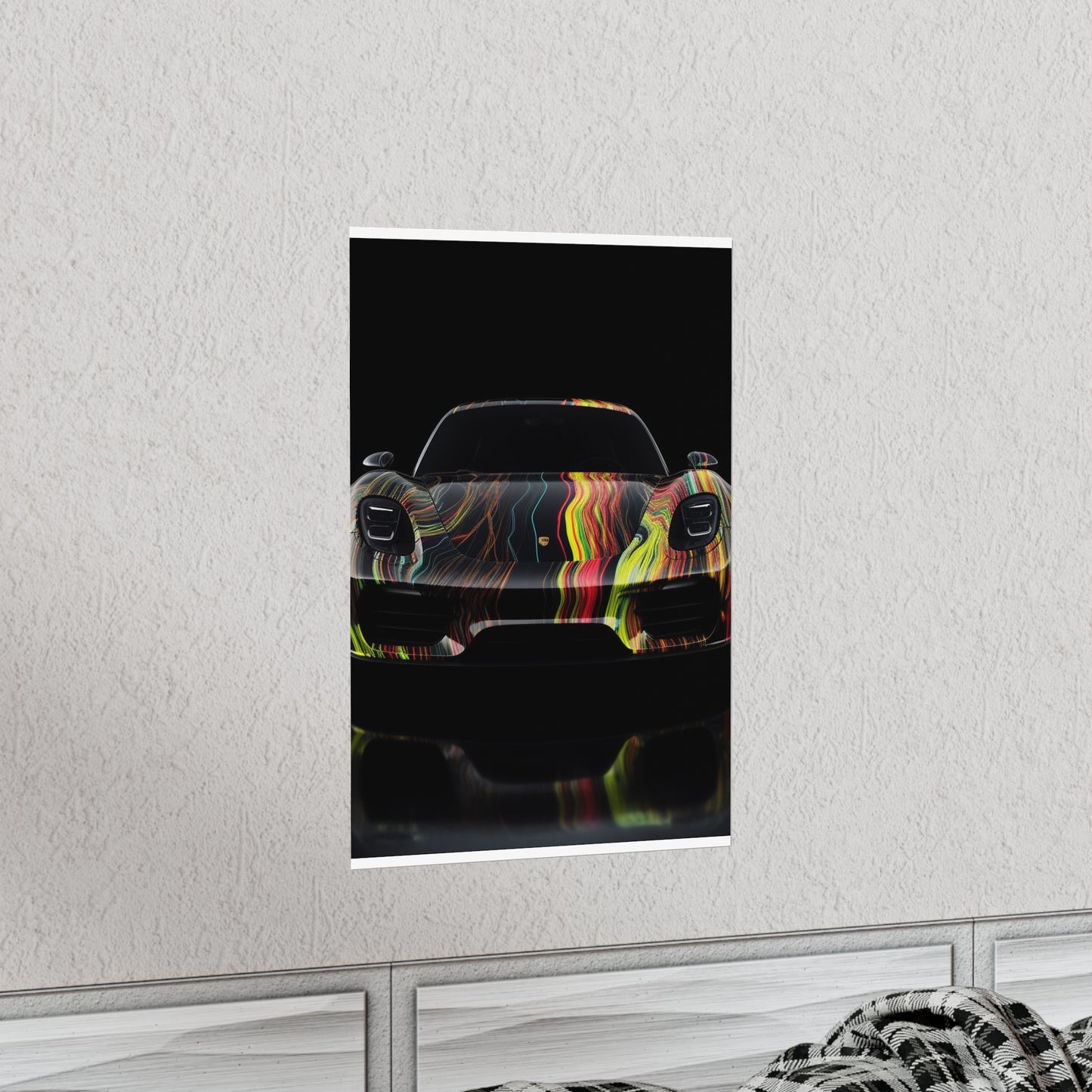 Premium Matte Vertical Posters Porsche Line 2