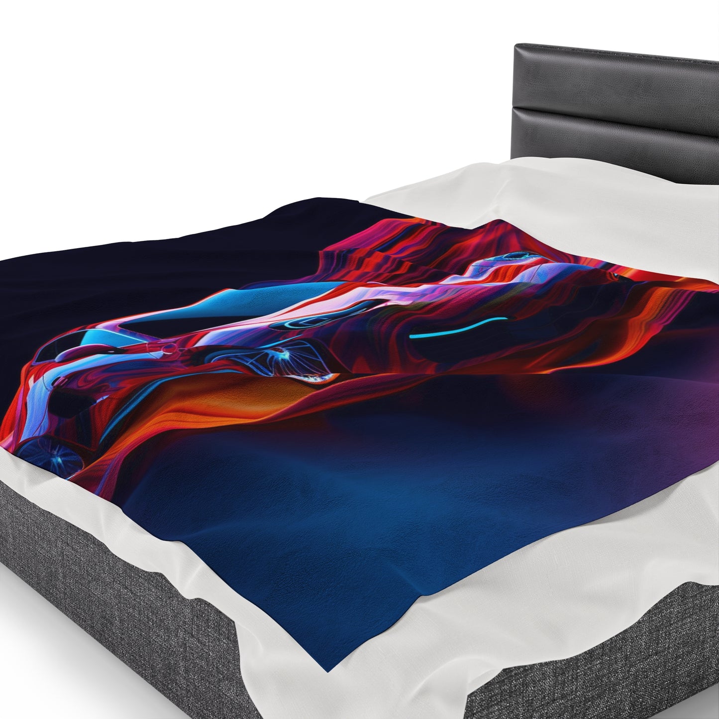 Velveteen Plush Blanket Porsche Water Fusion 4