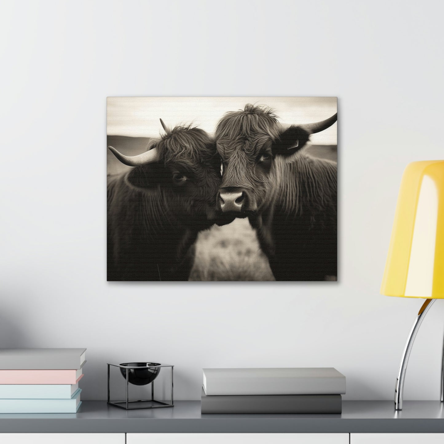 Canvas Gallery Wraps Cow Love 4