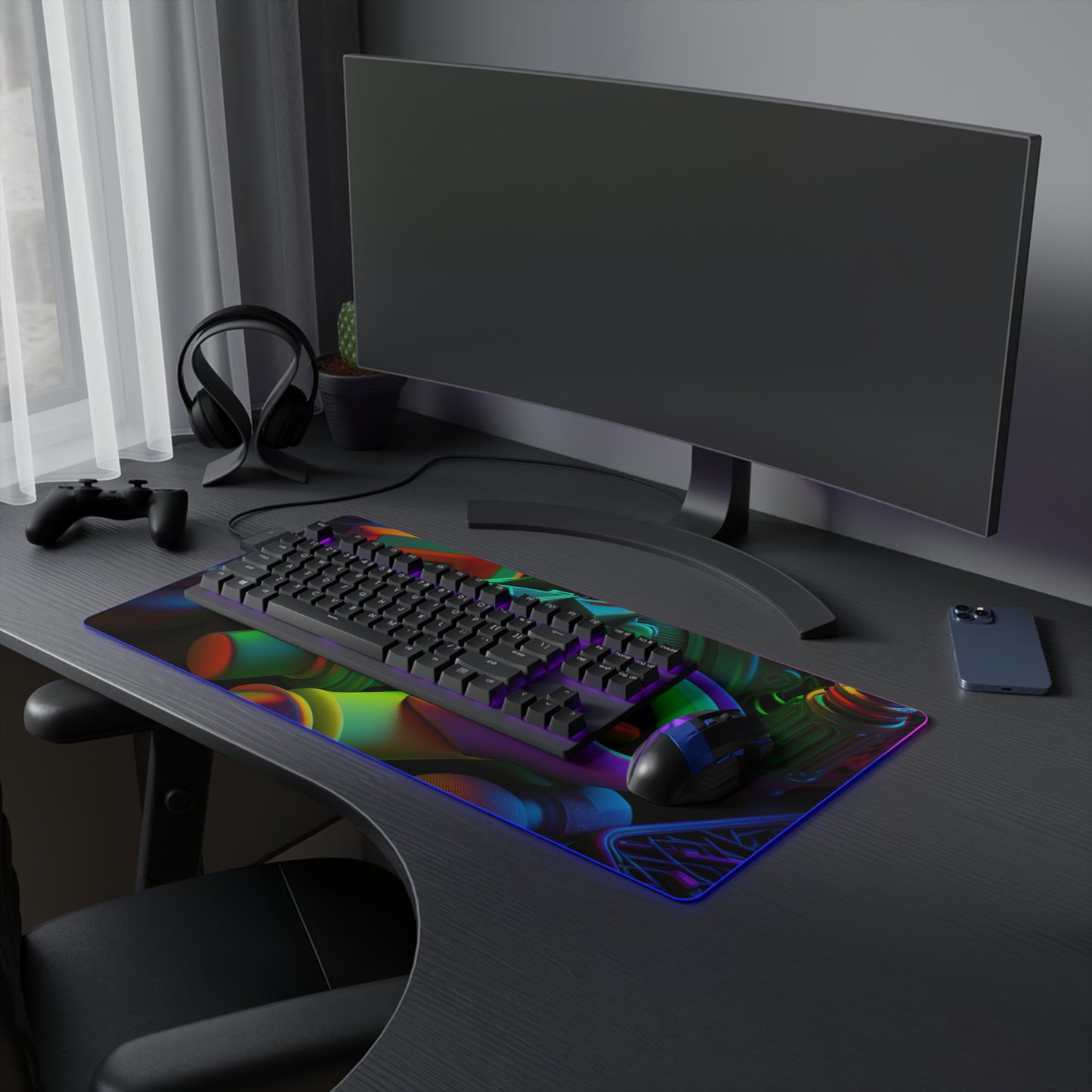 LED Gaming Mouse Pad Neon Glow 2